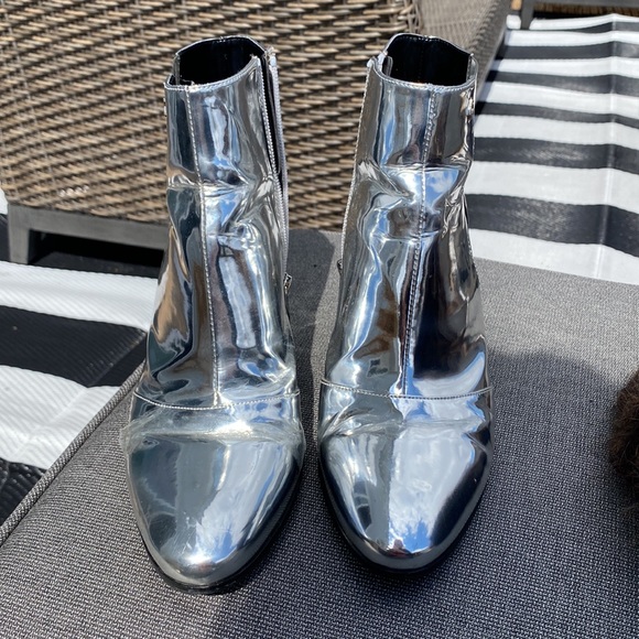 Silver mirror AX boots 9 - Picture 4 of 8